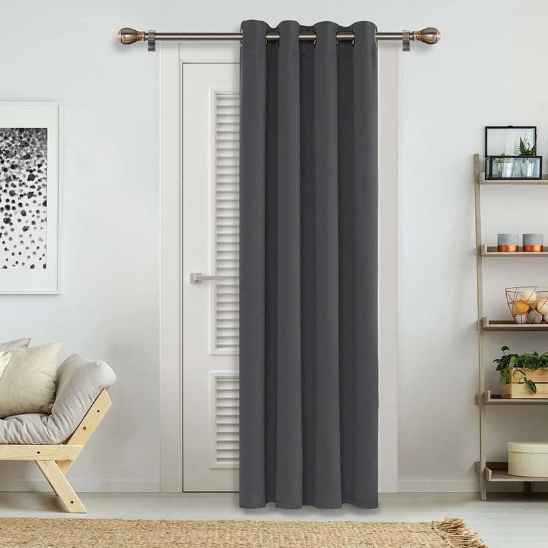 Deconovo Blickdicht Gardinen Schlafzimmer Ösen Thermovorhänge Kälteschutz, 1er Set