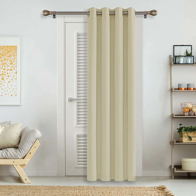 Deconovo Blickdicht Gardinen Schlafzimmer Ösen Thermovorhänge Kälteschutz, 1er Set