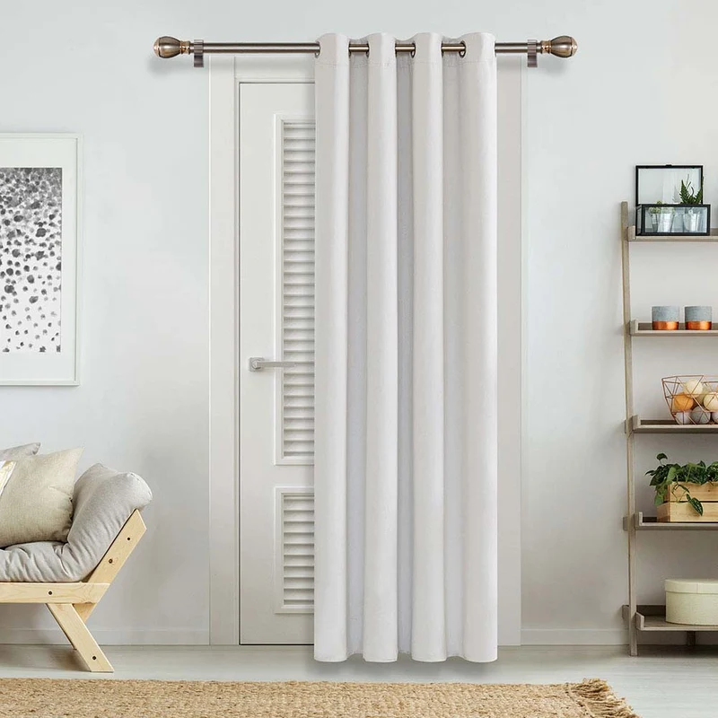 Deconovo Blickdicht Gardinen Schlafzimmer Ösen Thermovorhänge Kälteschutz, 1er Set