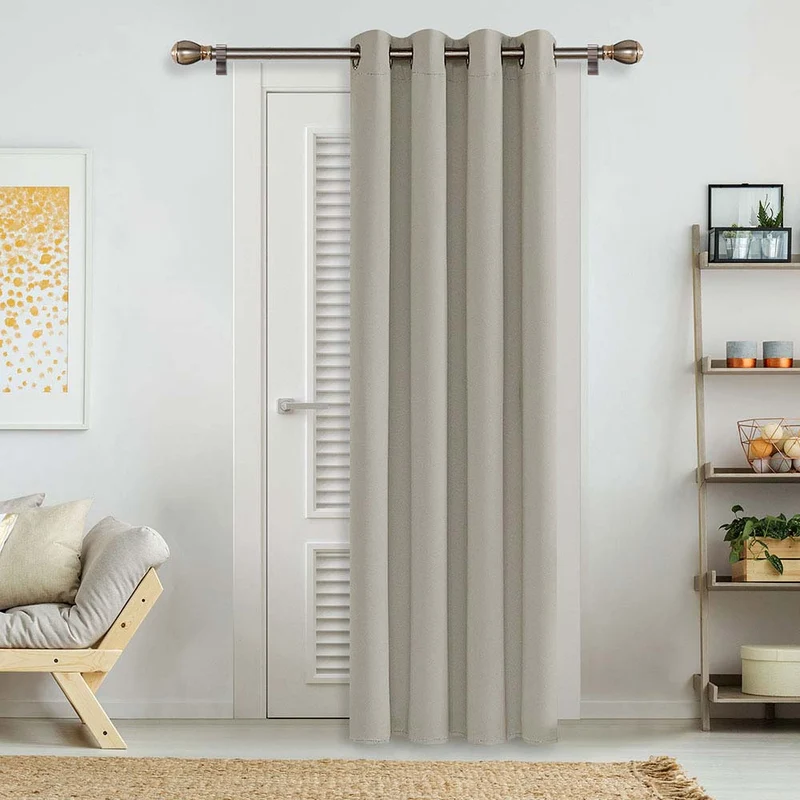 Deconovo Blickdicht Gardinen Schlafzimmer Ösen Thermovorhänge Kälteschutz, 1er Set