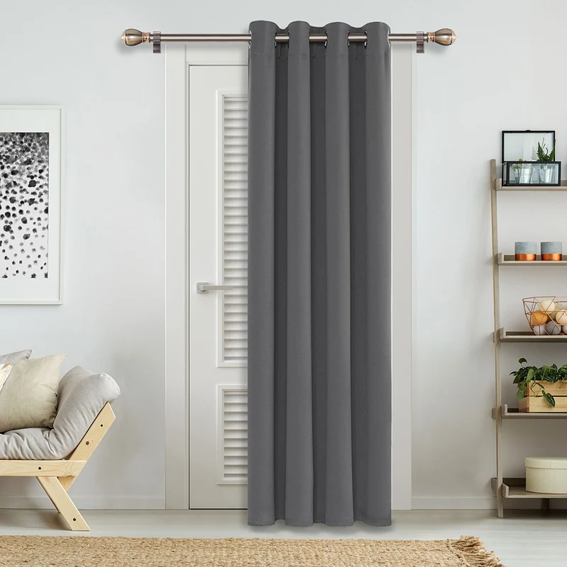 Deconovo Blickdicht Gardinen Schlafzimmer Ösen Thermovorhänge Kälteschutz, 1er Set
