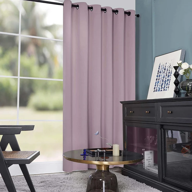 Deconovo Blickdicht Gardinen Schlafzimmer Ösen Thermovorhänge Kälteschutz, 1er Set