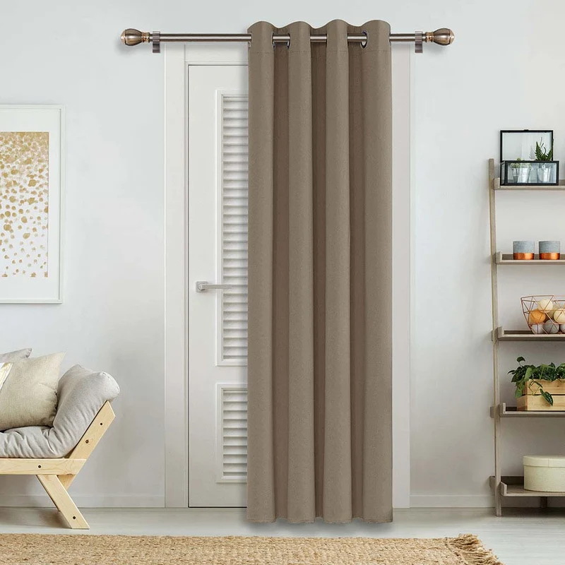 Deconovo Blickdicht Gardinen Schlafzimmer Ösen Thermovorhänge Kälteschutz, 1er Set