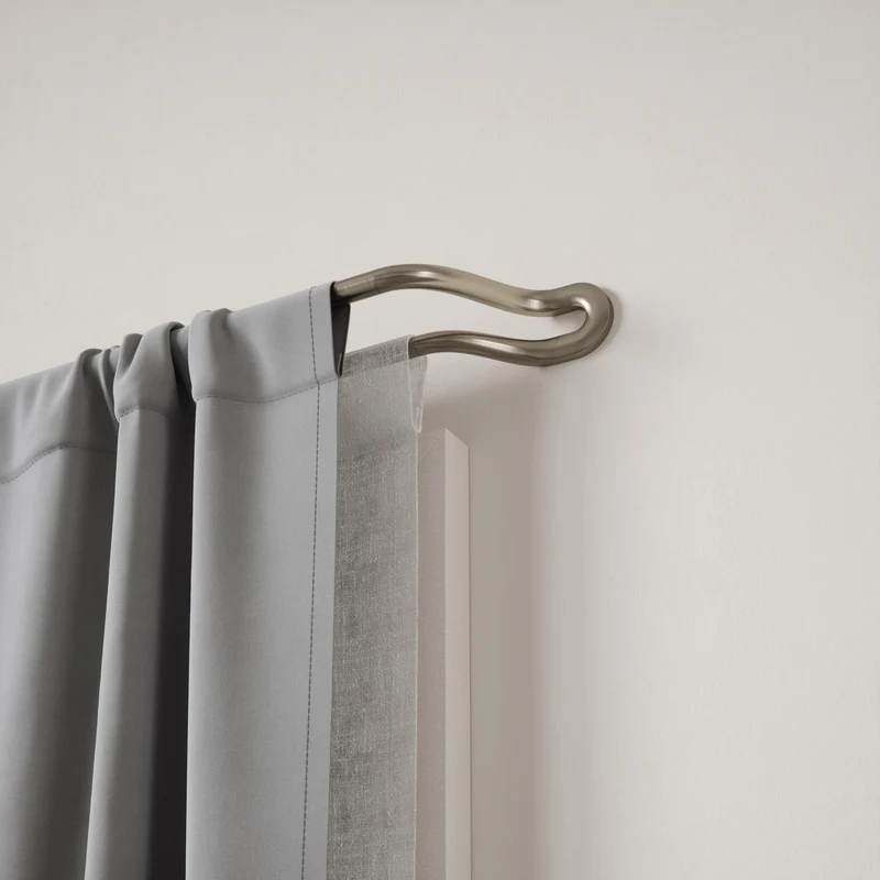 Midnight Blackout Double Curtain Rod