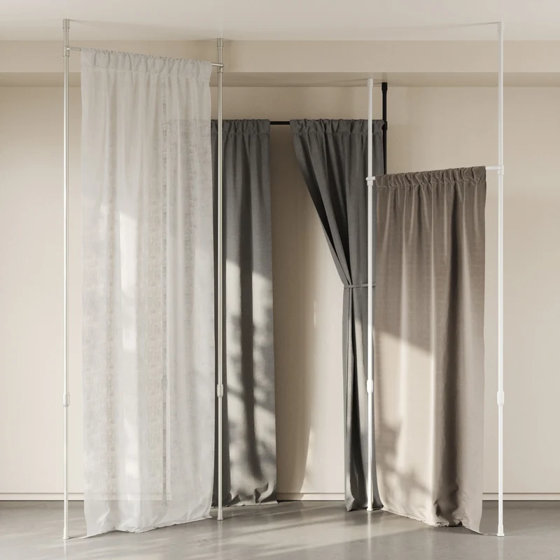 Anywhere Curtain Rod & Room Divider