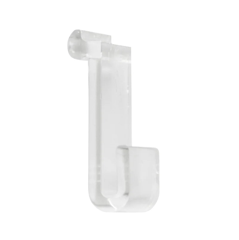 Trennwandhaken PE transparent