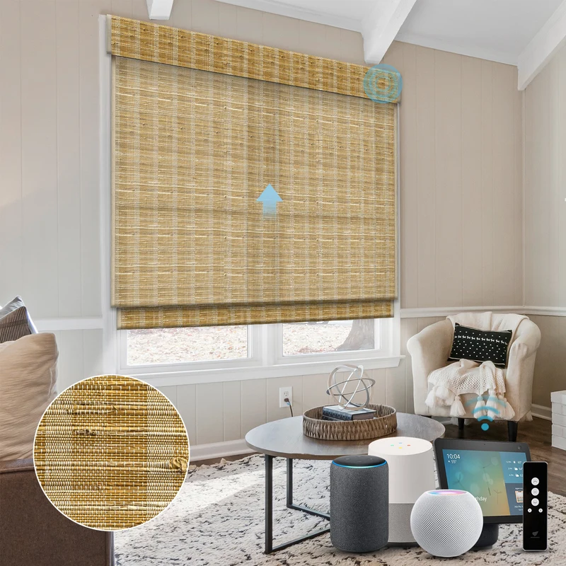 SmartWings Raffrollos aus Bambus & Holz 70% Verdunkelung Orithyia