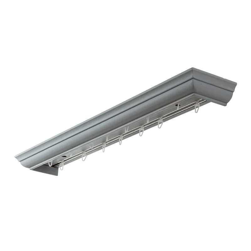 Filip Wooden Curtain Track System with Decorative Valance