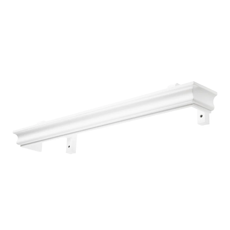 Athena Wooden Curtain Track System with Decorative Valance