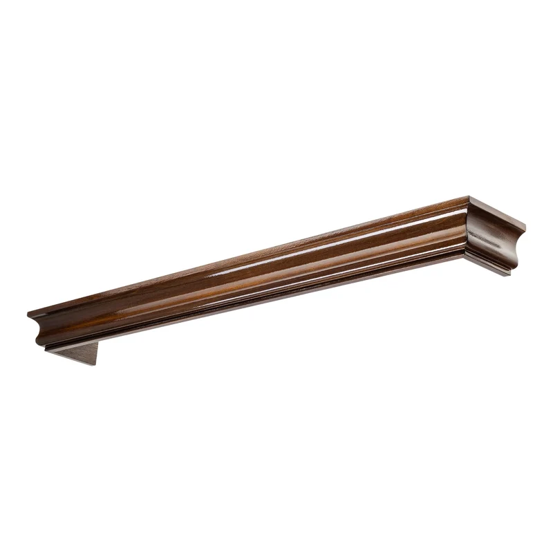 Athena Wooden Curtain Track System with Decorative Valance