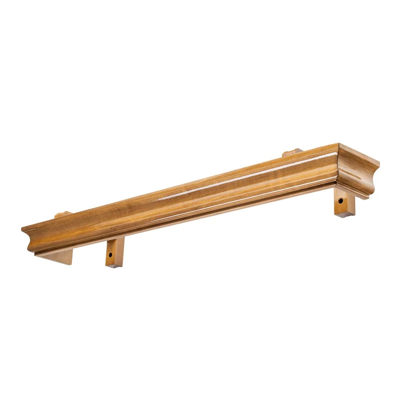 Athena Wooden Curtain Track System with Decorative Valance