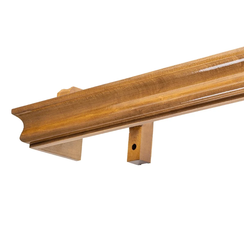 Athena Wooden Curtain Track System with Decorative Valance
