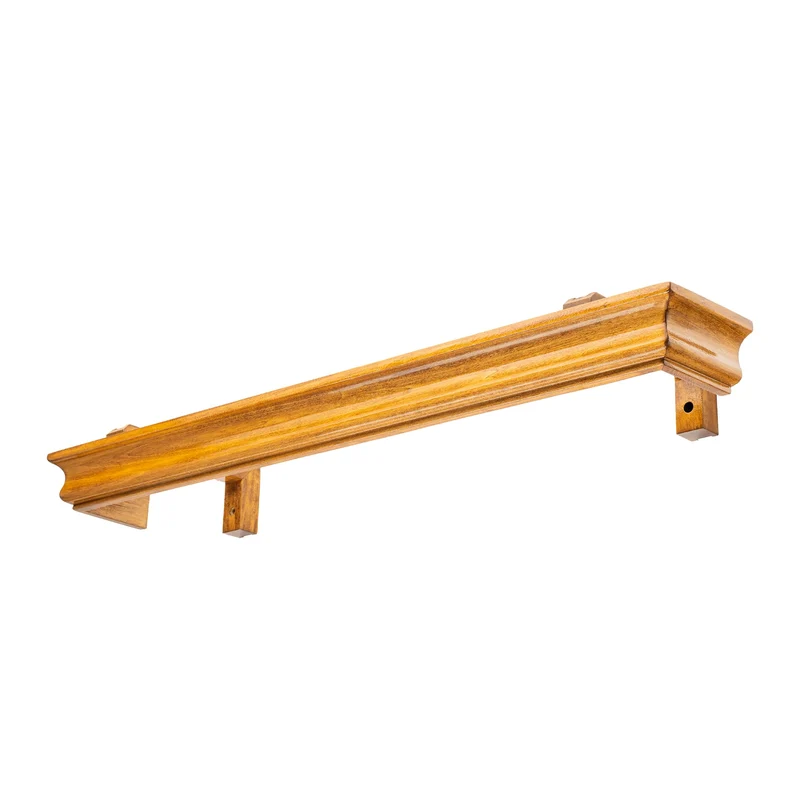 Athena Wooden Curtain Track System with Decorative Valance