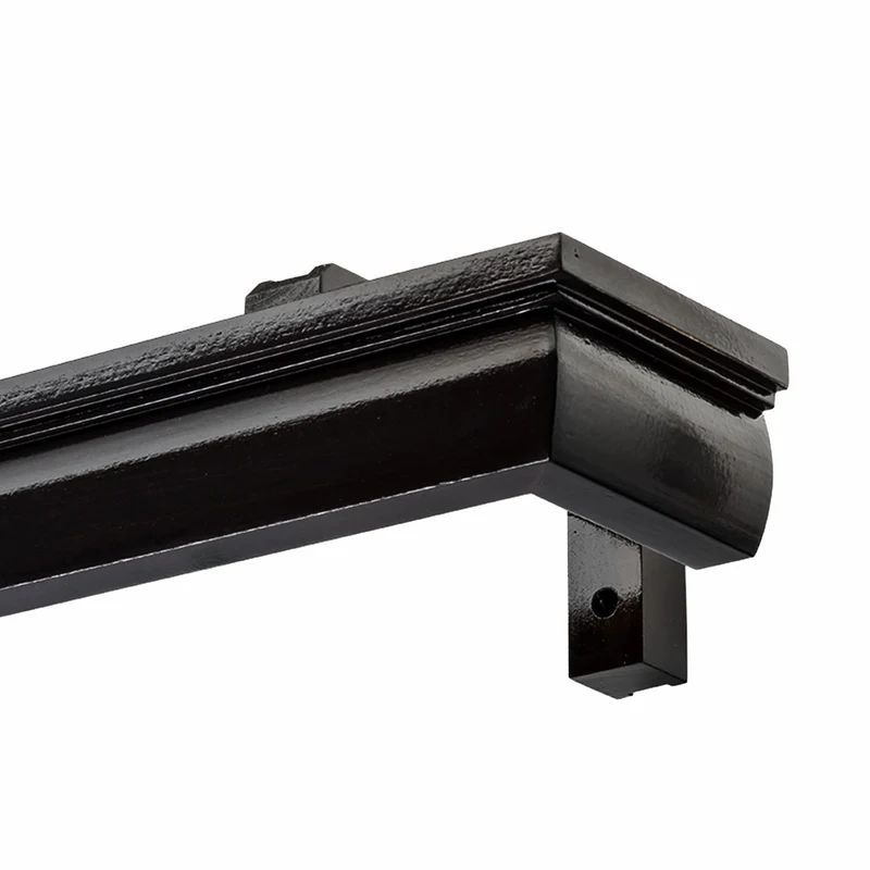 Firenze Wooden Curtain Track System with Decorative Valance