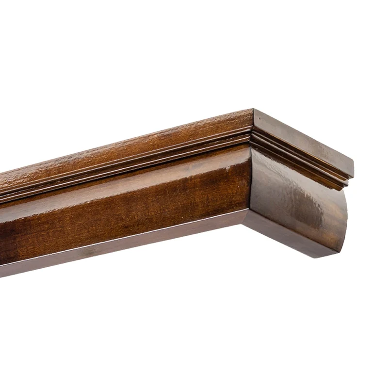 Firenze Wooden Curtain Track System with Decorative Valance