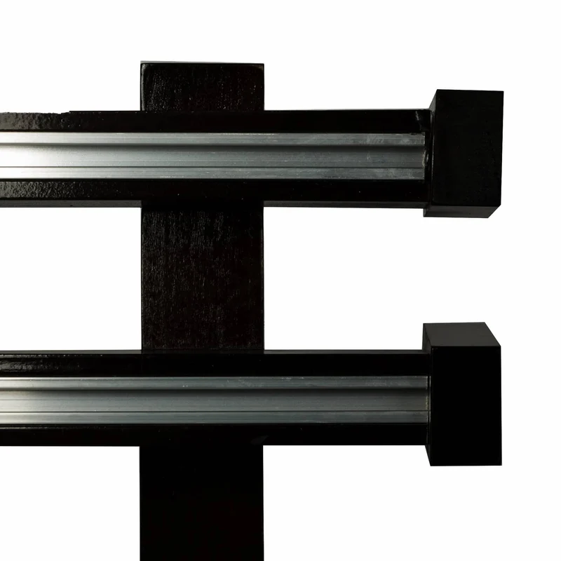 Dalia Double Wooden Curtain Rod with Aluminum Track