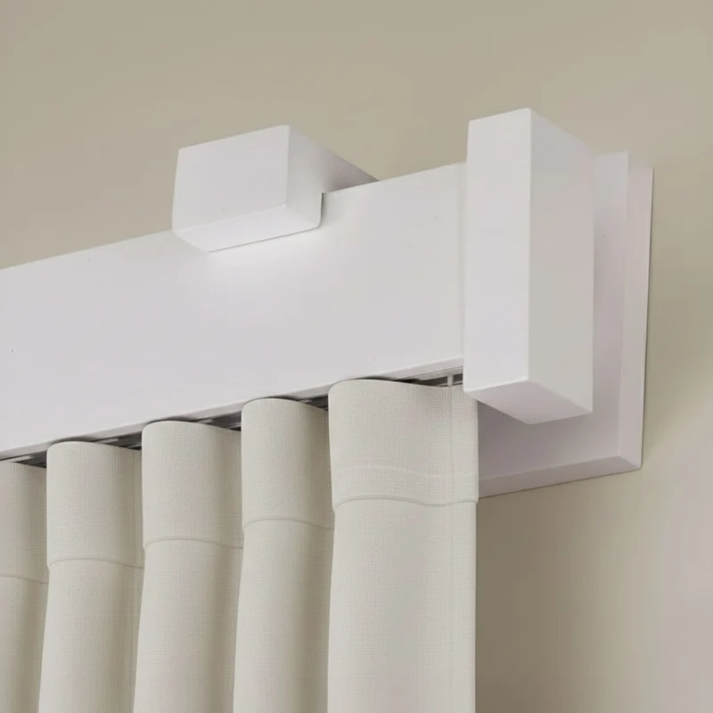 Dalia Wooden Curtain Rod with Aluminum Track
