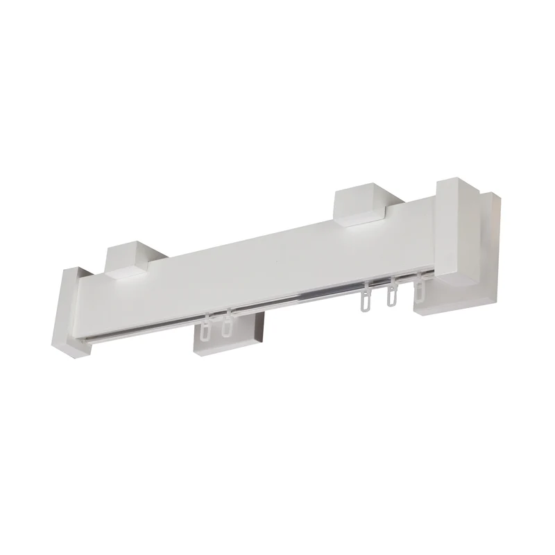 Dalia Wooden Curtain Rod with Aluminum Track