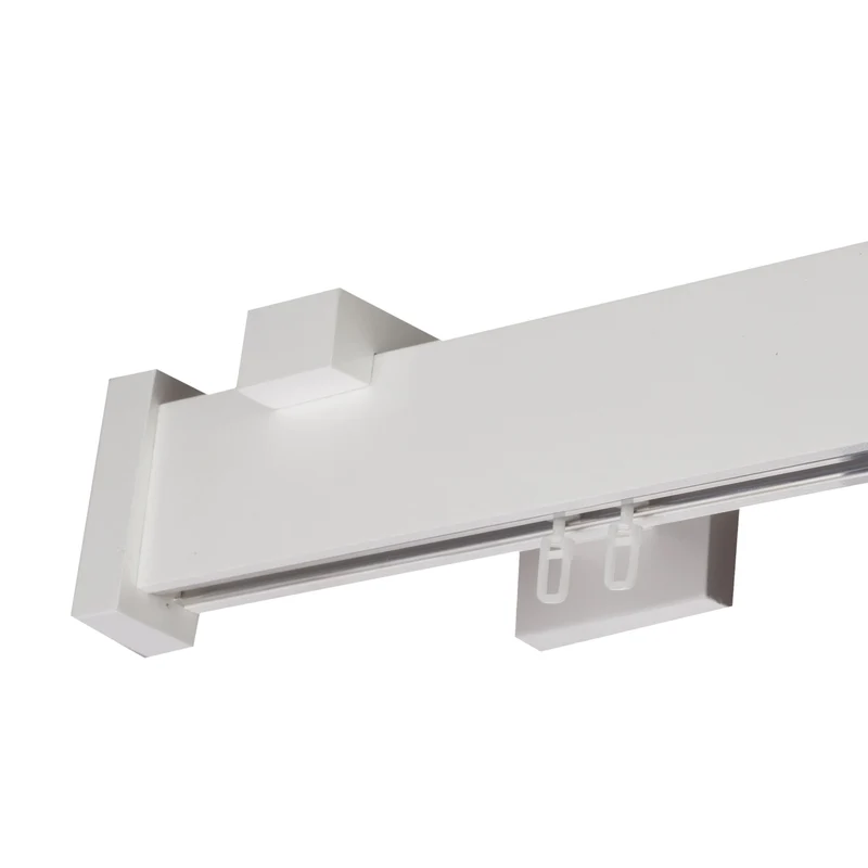 Dalia Wooden Curtain Rod with Aluminum Track