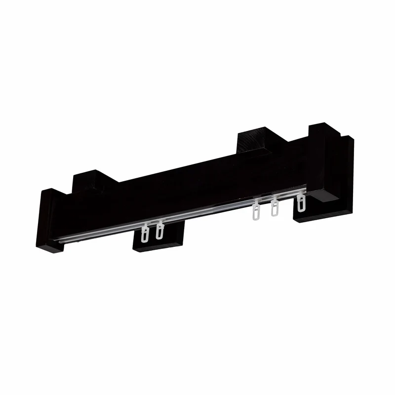 Dalia Wooden Curtain Rod with Aluminum Track