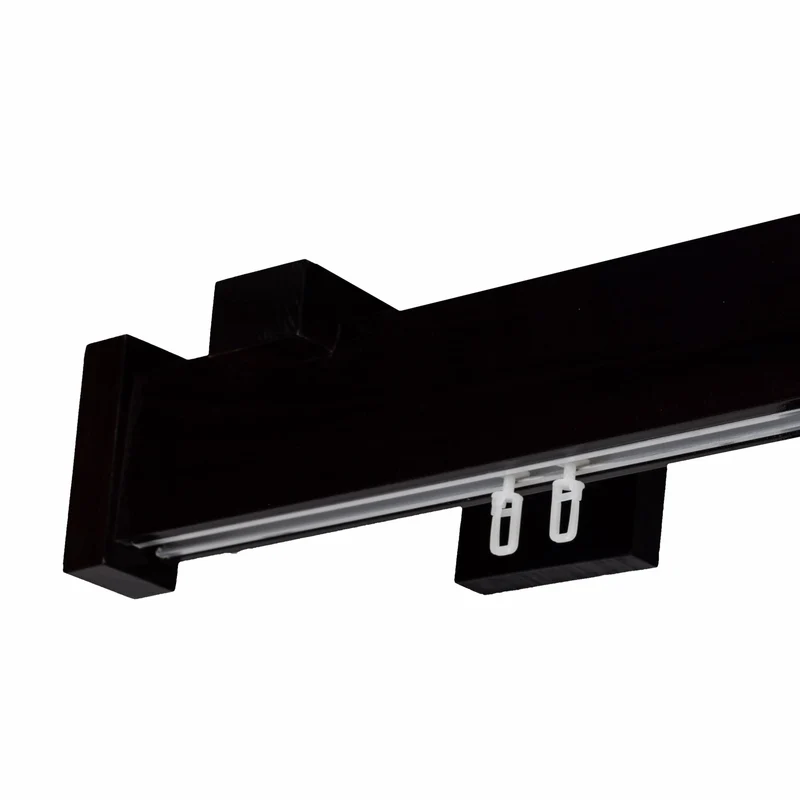 Dalia Wooden Curtain Rod with Aluminum Track
