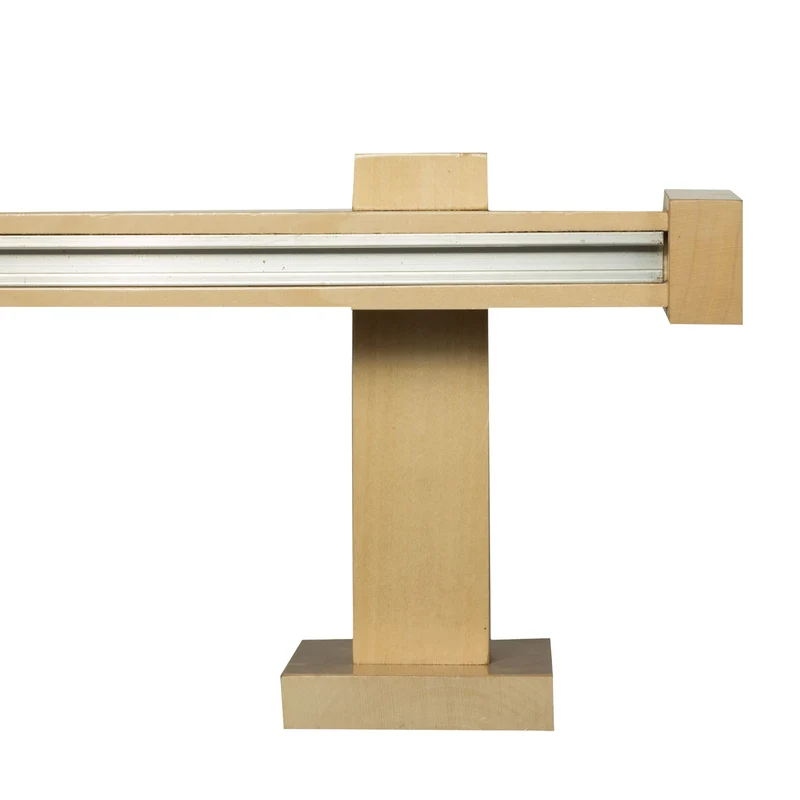 Dalia Wooden Curtain Rod with Aluminum Track