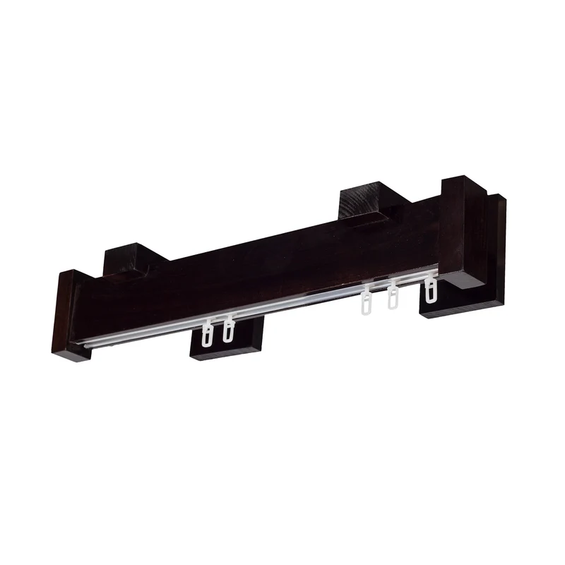 Dalia Wooden Curtain Rod with Aluminum Track