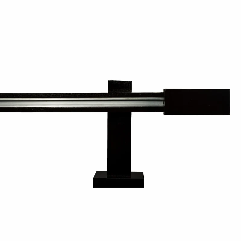 Praga Wooden Curtain Rod with Aluminum Track