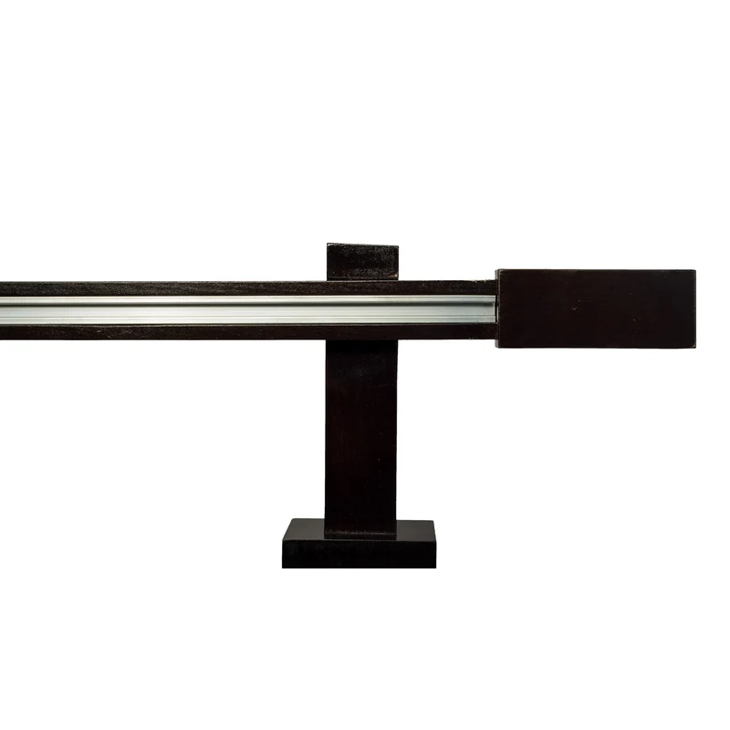 Praga Wooden Curtain Rod with Aluminum Track