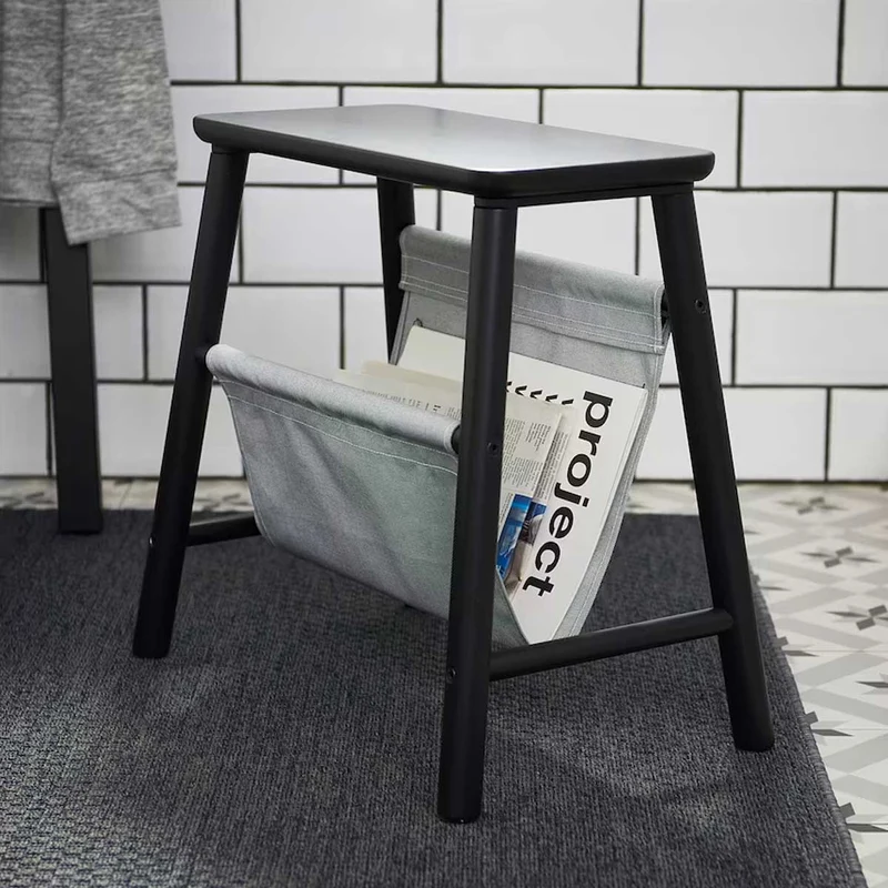 Vilto storage stool black