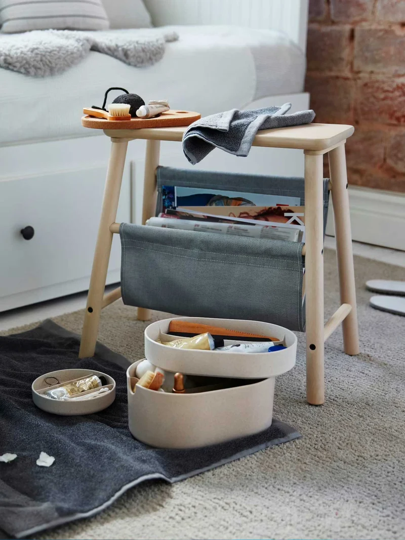 Vilto storage stool black