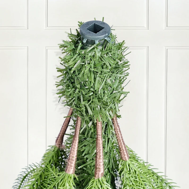 Salcar Künstlicher Weihnachtsbaum mit Holzständer – 100 % PE, zartgrün & naturgetreu – 120 cm / 150 cm, pflegeleicht & stabil