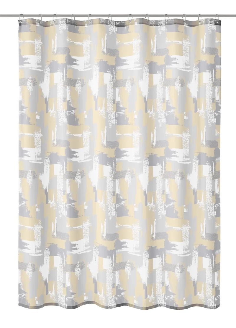 Duschvorhang Textil SILVER SHINE Silberfarben 180 x 200 cm