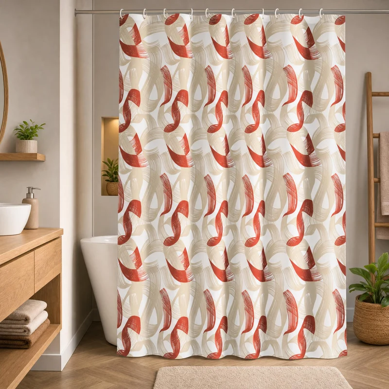 Duschvorhang Textil ROSE RADIANCE Rose 180 x 200 cm