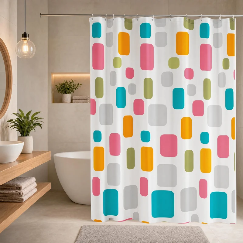 Duschvorhang Textil FUN Multicolor 180 x 200 cm