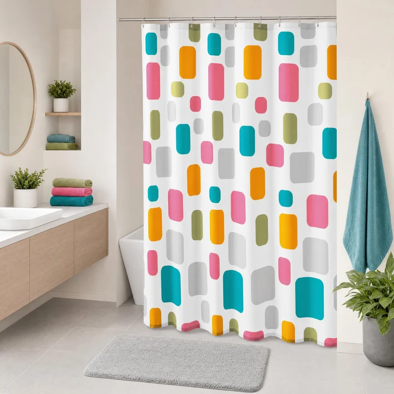 Duschvorhang Textil FUN Multicolor 180 x 200 cm
