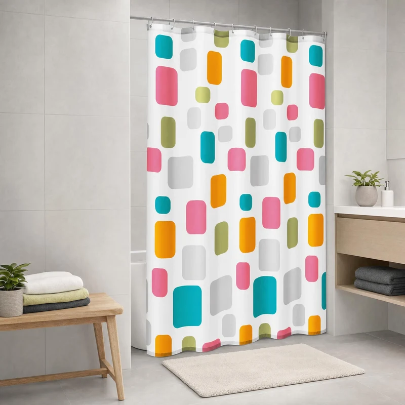 Duschvorhang Textil FUN Multicolor 180 x 200 cm