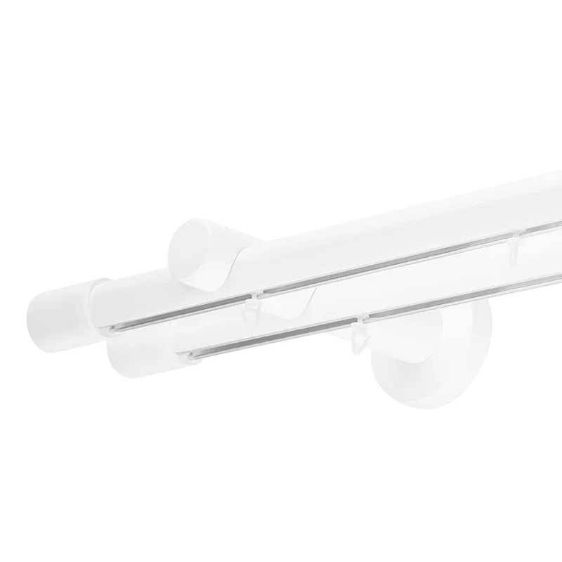 Luna Double 35 mm Wooden Curtain Rod & Track System
