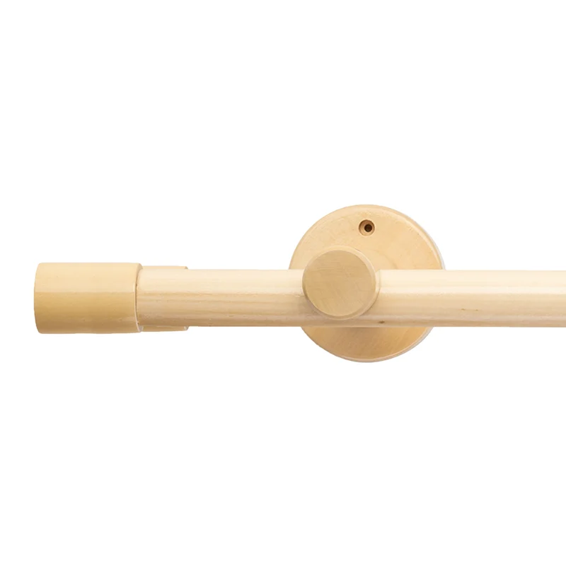 Luna Double 35 mm Wooden Curtain Rod & Track System