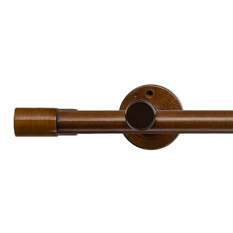 Luna Double 35 mm Wooden Curtain Rod & Track System