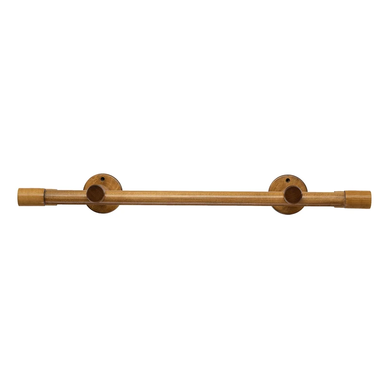 Luna Double 35 mm Wooden Curtain Rod & Track System
