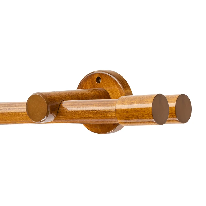Luna Double 35 mm Wooden Curtain Rod & Track System