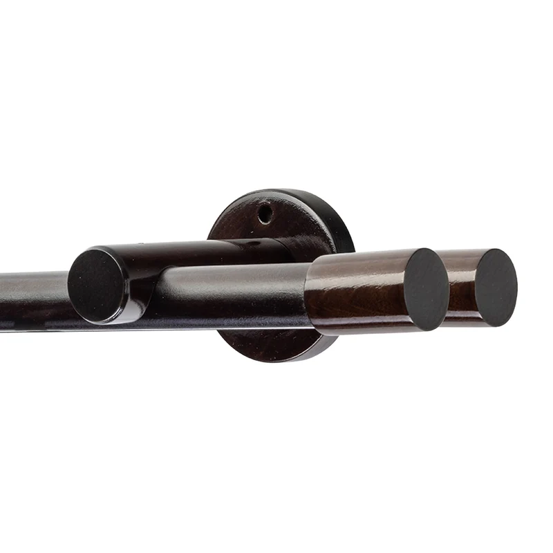 Luna Double 35 mm Wooden Curtain Rod & Track System