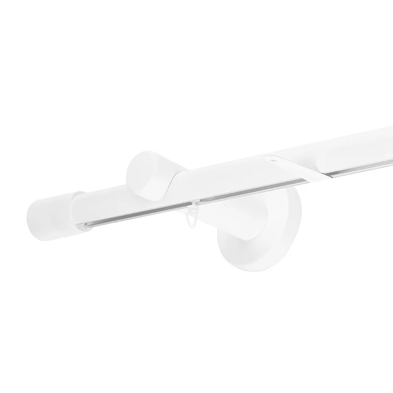 Luna Single 35 mm Wooden Curtain Rod & Track System