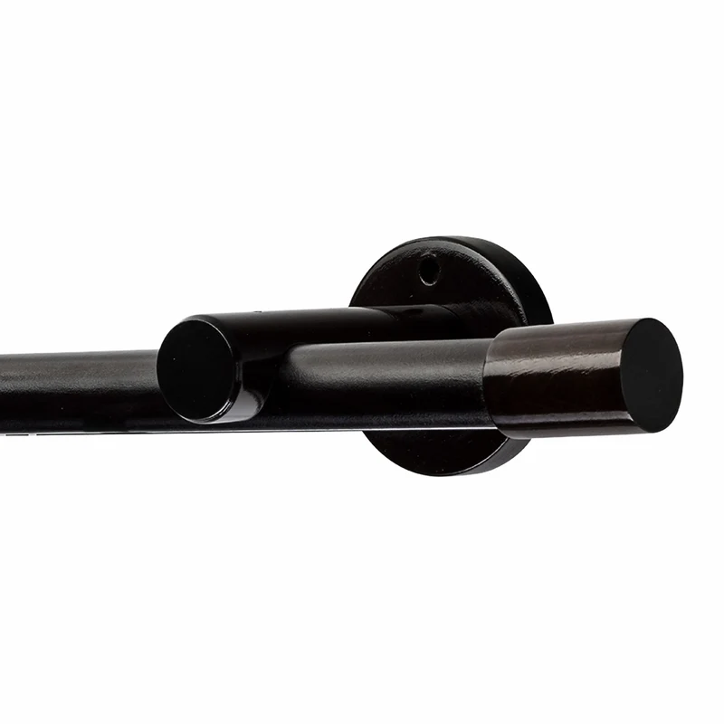 Luna Single 35 mm Wooden Curtain Rod & Track System
