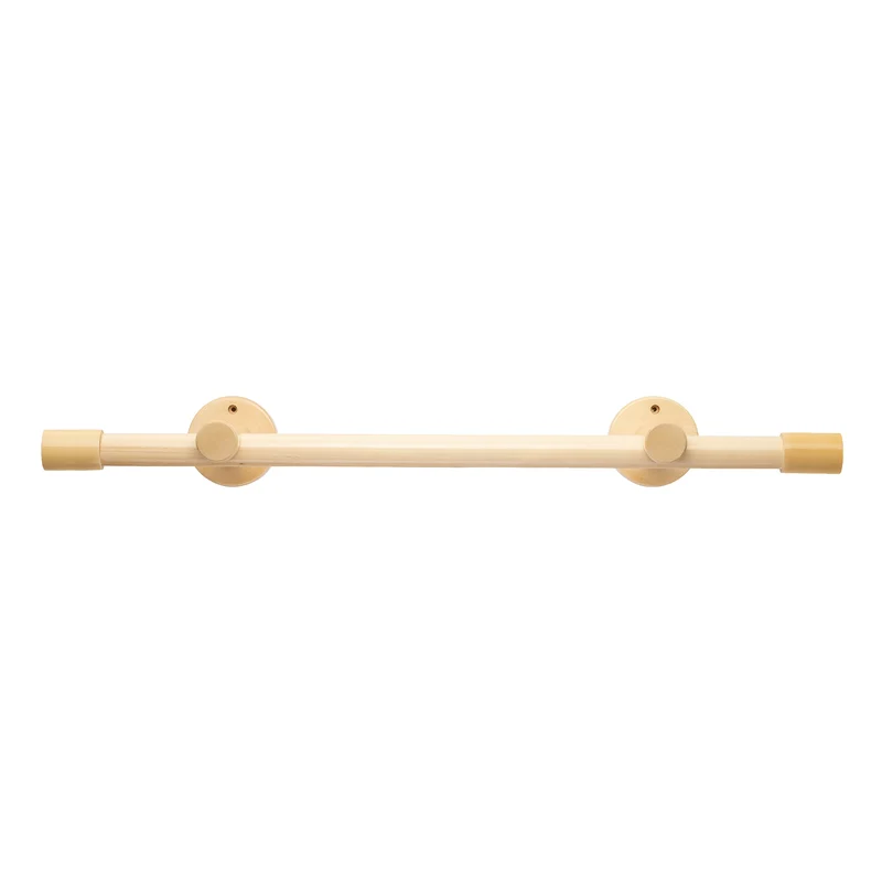 Luna Single 35 mm Wooden Curtain Rod & Track System