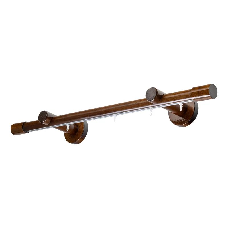 Luna Single 35 mm Wooden Curtain Rod & Track System