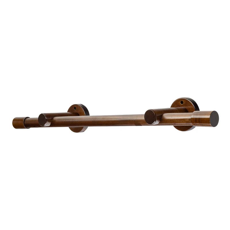 Luna Single 35 mm Wooden Curtain Rod & Track System