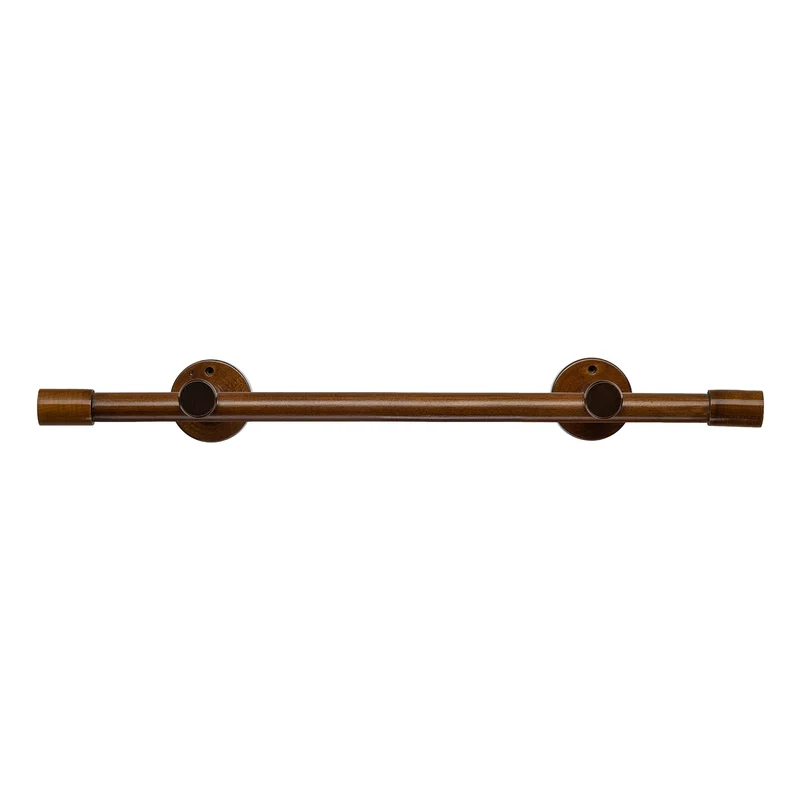 Luna Single 35 mm Wooden Curtain Rod & Track System