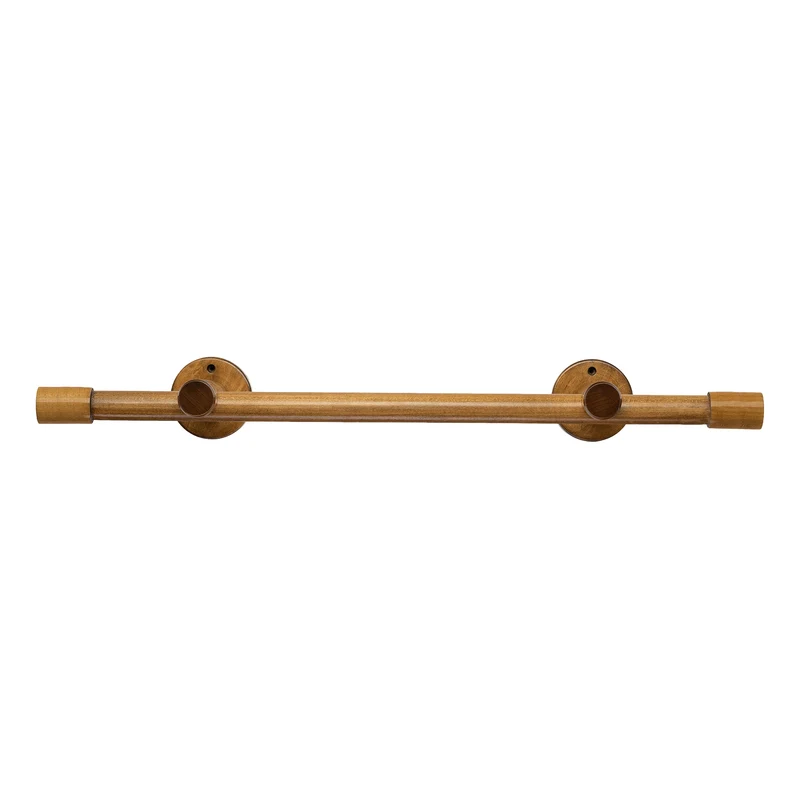 Luna Single 35 mm Wooden Curtain Rod & Track System